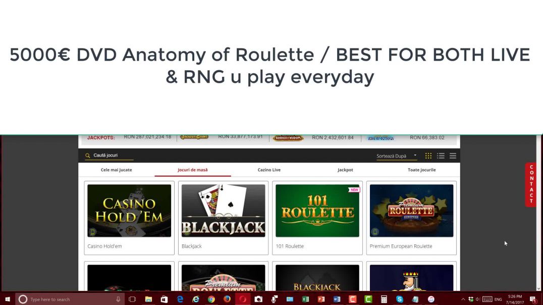 5000 euro DVD Anatomy of Roulette  BEST FOR BOTH LIVE and RNG u play everyday