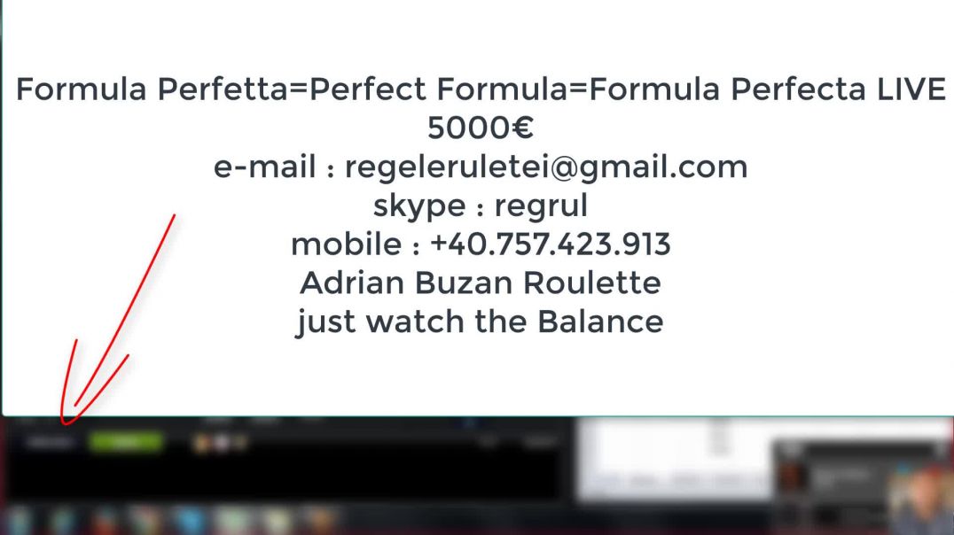 5=WIN 3769€ Roulette Formula Perfetta=Perfect Formula=Formula Perfecta LIVE