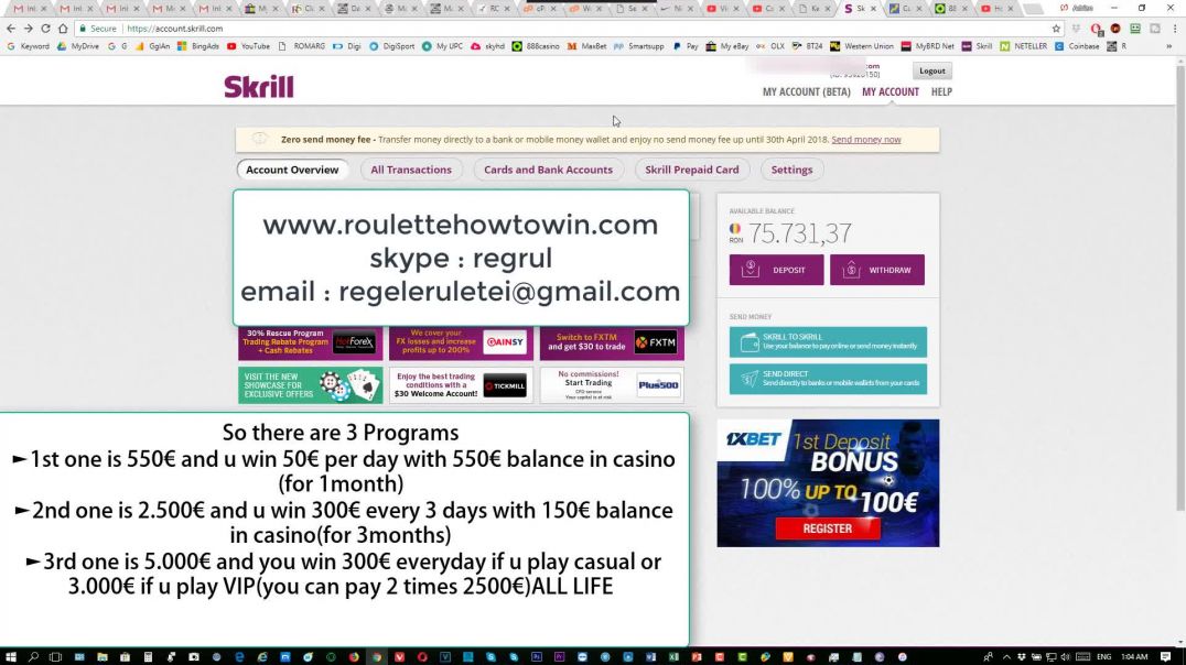 How To CashOut Money from Online Casinos - Roulette Online  2019 2020 2021 2022 2023 2024 2025