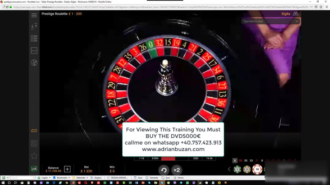 1.Paddy Power Casino LIVE Immersive Roulette Session from 13008pounds to 16764pounds