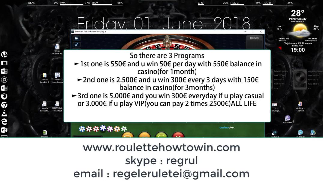 Roulette Strategy  2019 2020 2021 2022 2023 2024 2025 Play Only Split or Straight Numbers