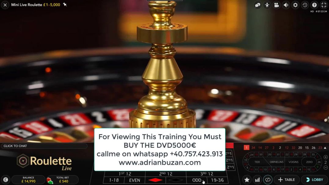 Roulette LIVE - VIDEO SLOTS CASINO VIP SESSION 5  FROM £13000 TO £21040  Buzan Adrian
