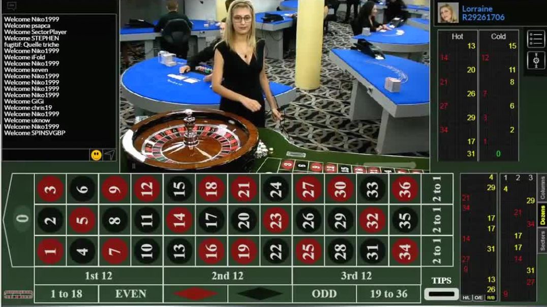 Roulette Win 1,227.00 Live Three Stacks Of Chips  European Roulette  Live Visionary iGaming REAL