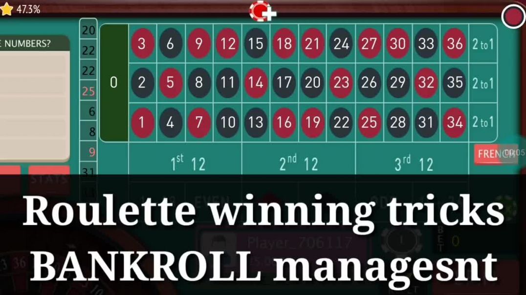 Roulette win tricks BANKROLL MANAGEMENT online