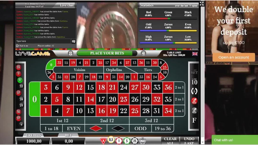 Roulette Live Win 964 REALCash Fitzwilliam LandBased CasinoCard Club Casino Ireland