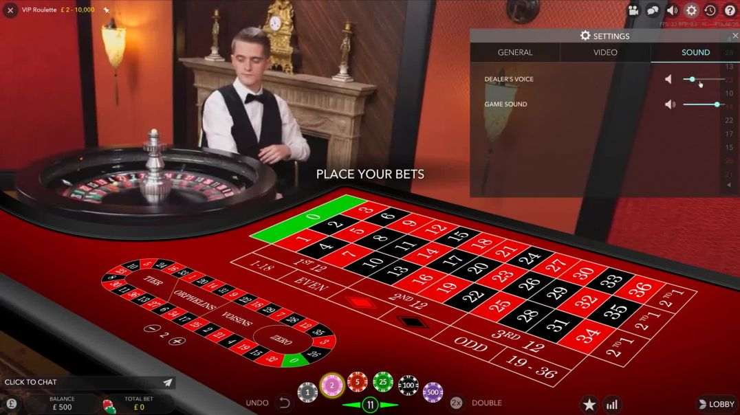 £500 Vs Live Dealer Casino VIP Roulette 6th August