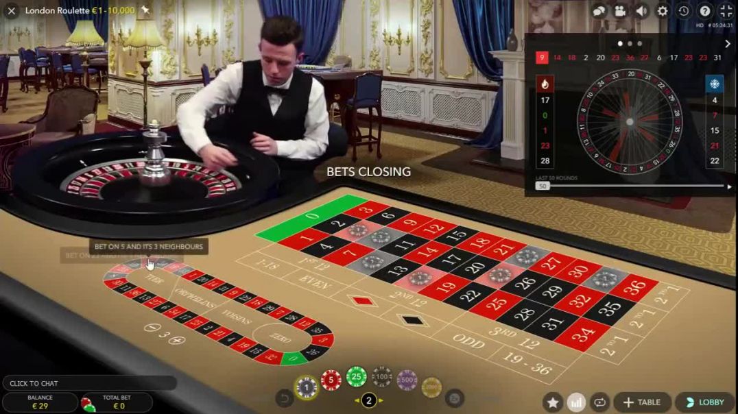 LONDON Live ROULETTE with Dealer
