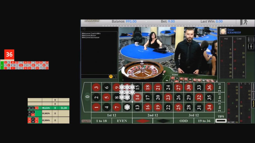 Live Dealer Roulette Win 1494 With Probability Calculator Software