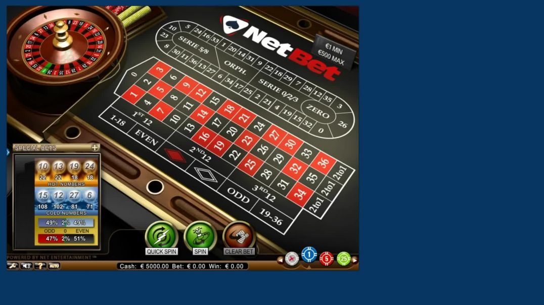 Roulette Systems - Single Numbers - Matrix System