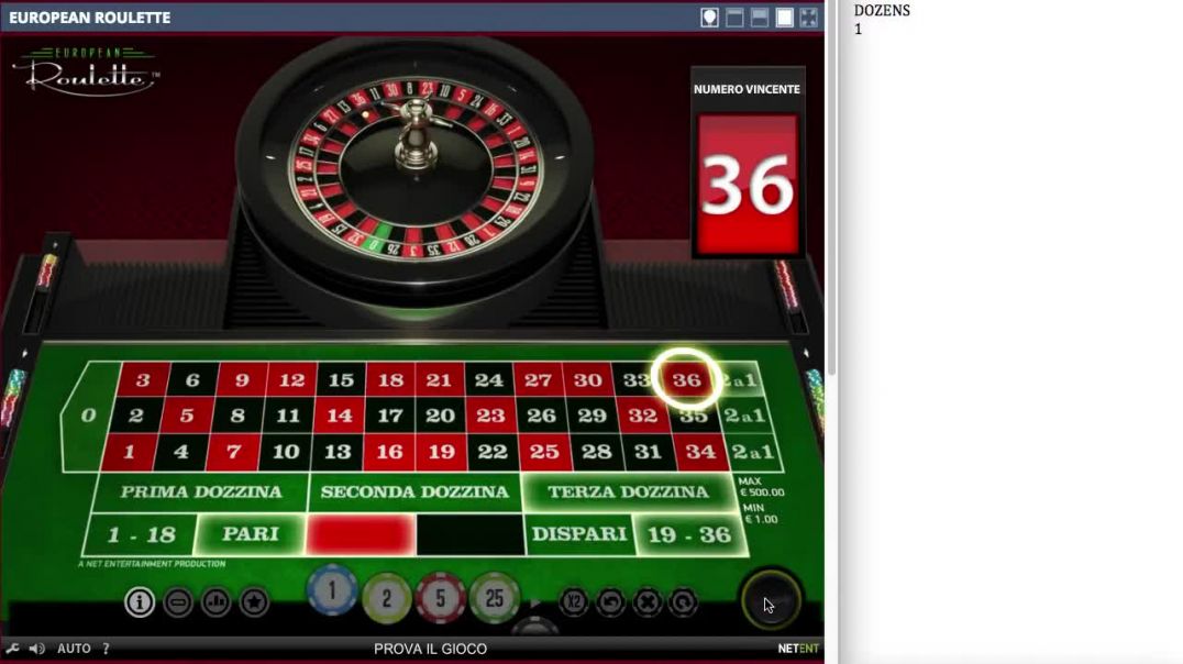 CROSSING ROULETTE SYSTEM ABOUT DOZENS (2 TO 1 CHANCES)