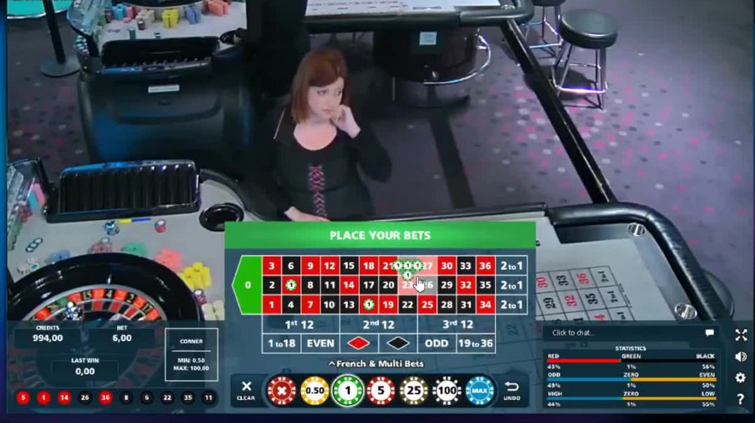 Roulette Live Portomaso LandBased Casino Table 1 Win 259 And Table 2 Win 540 REALCash