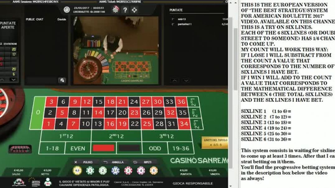 THE ITALIAN METHOD ♠ Incredible Roulette Strategy_System 2020 to Win ♠ Six Lines (Full Explained)