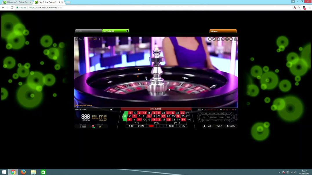 RRSYS Roulette Prediction Over £6k Win Live Roulette 888casino - RRSYS member upload
