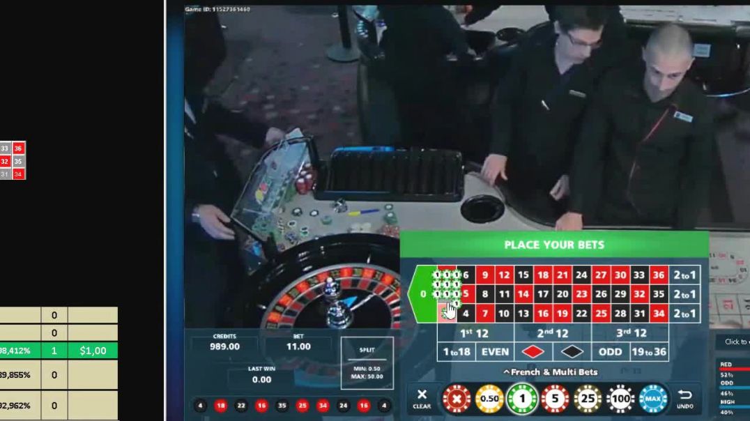 Roulette Live Win 4454 With  Probability Calculator Software At Portomaso Land-Based Casino