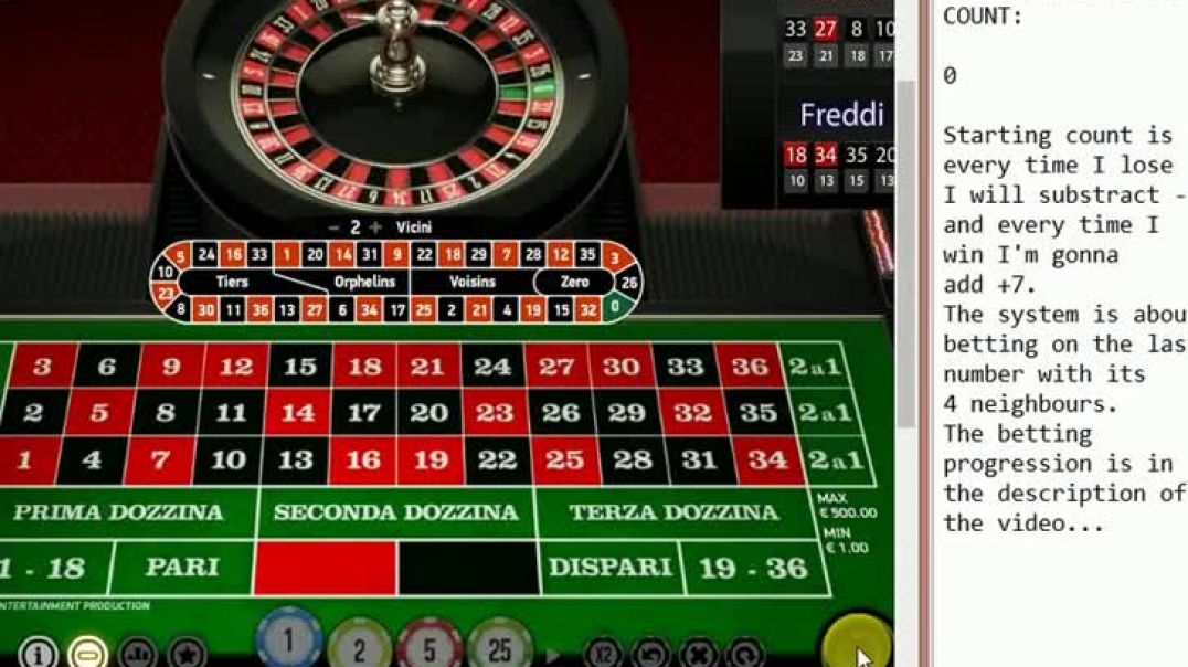 THE SECTOR REPETITION (Call bet) ROULETTE SYSTEM
