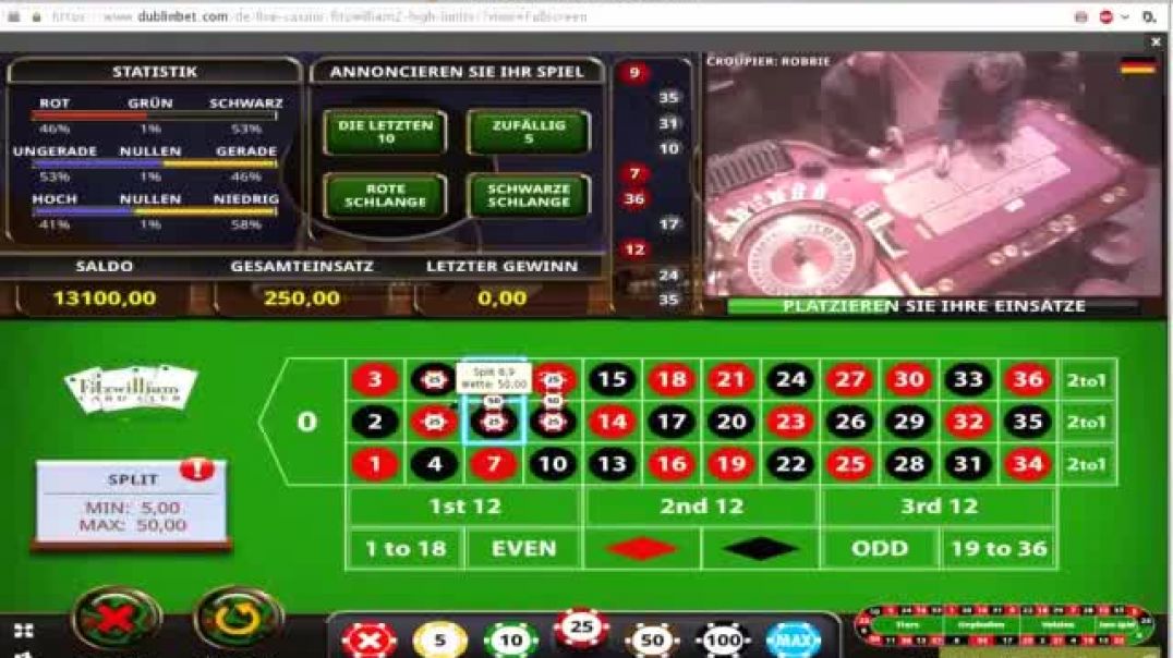 Win 9950 Roulette LIVE Sneak Peek High Skill Level Professional Player Playing