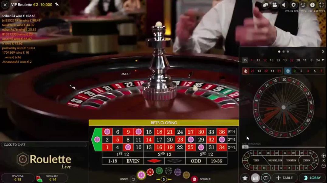 250€ profit in 6 min on VIP Roulette