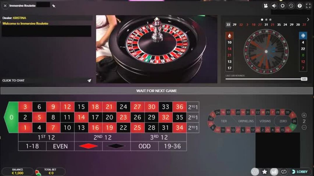 Immersive Live Roulette Win €793 RealCash