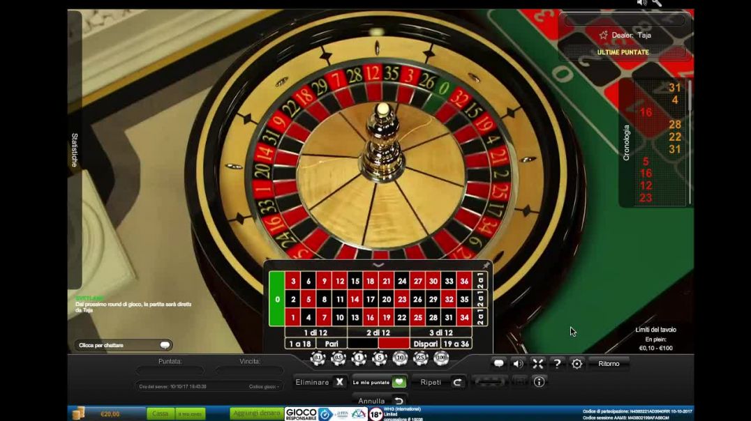 ROULETTE SYSTEM about Ball's Landing Distribution