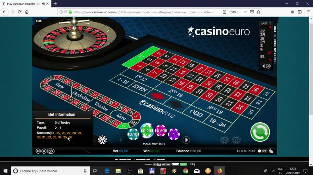 BEATING THE ROULETTE SOFTWARE 220€ PROFIT