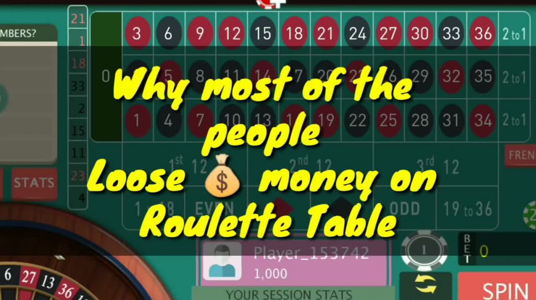 Why most of the people loose  Money on Roulette Table  Bets  Bank roll management system