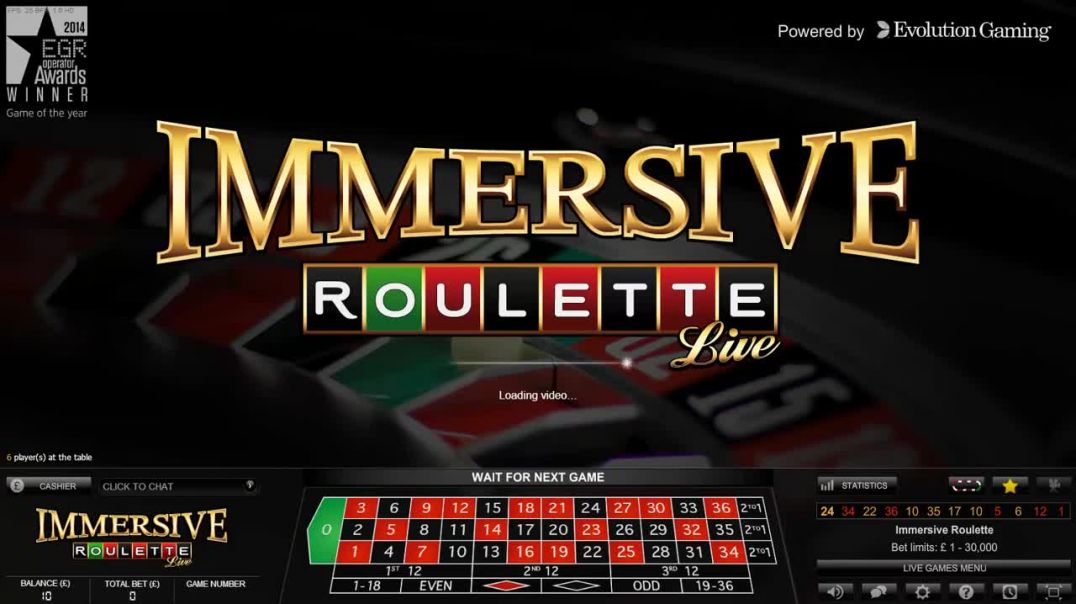 £10 Build Up Live Dealer Immersive Roulette