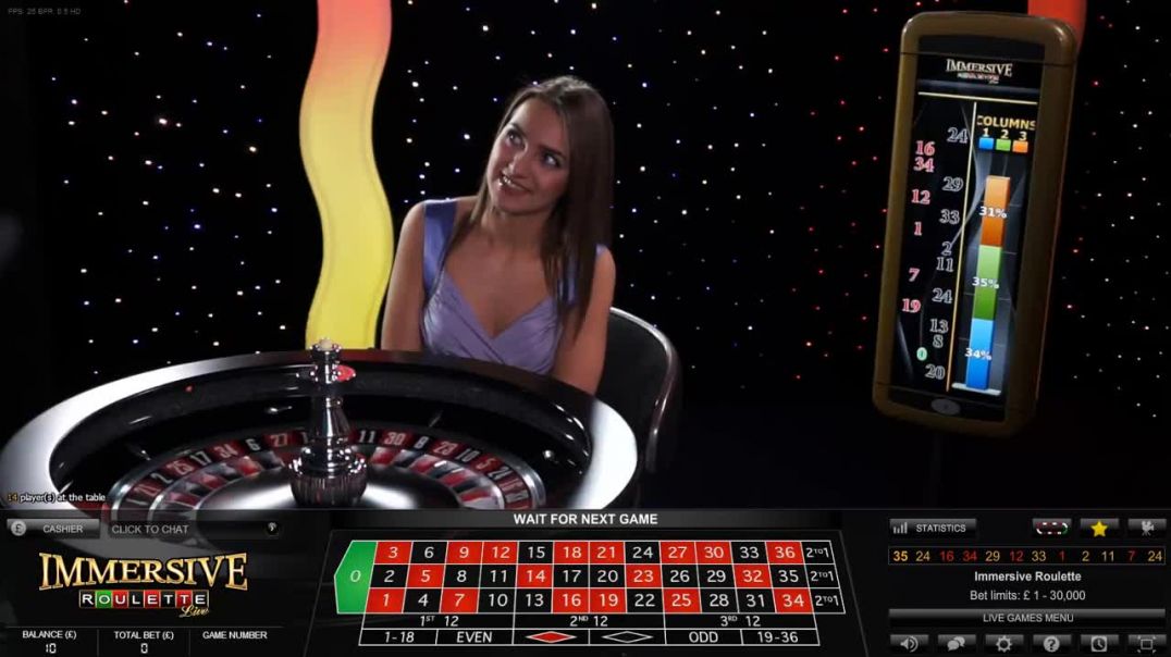 £10 To £150 Lucky Immersive Roulette Session Online