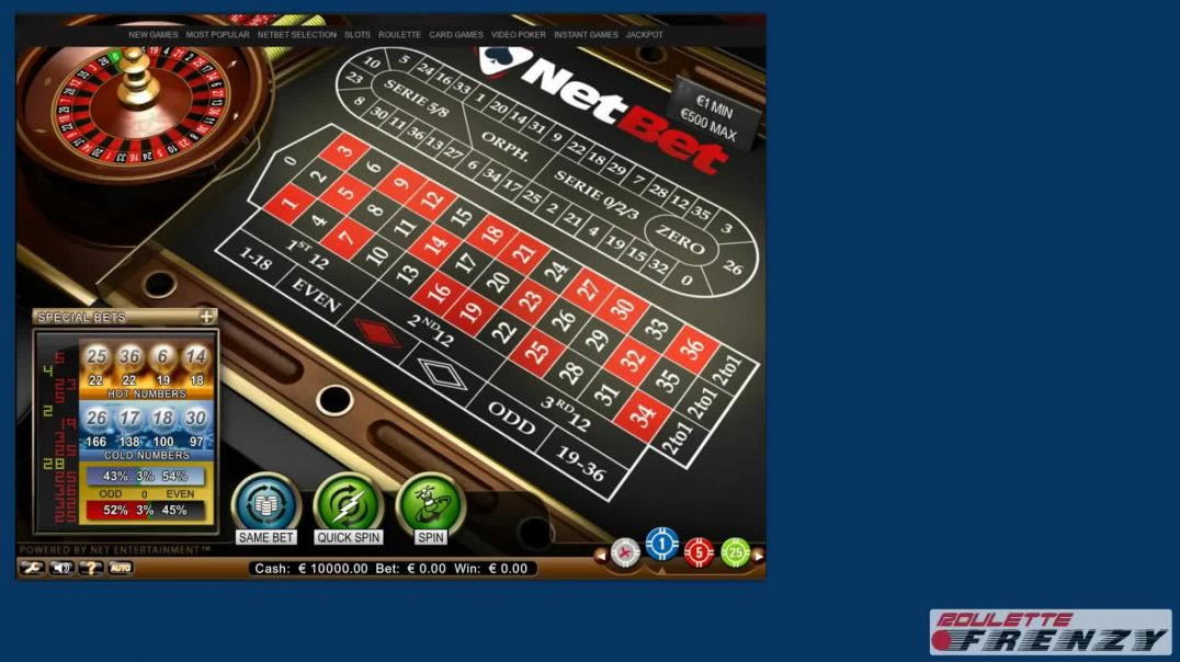 Roulette Systems - Single Numbers - Count Up System