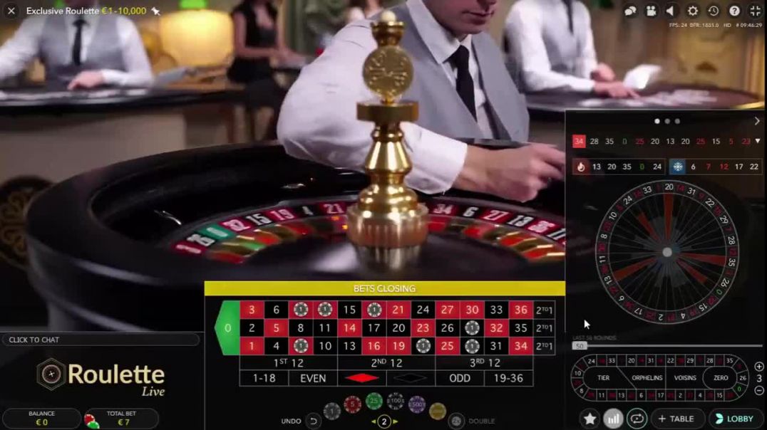 MY WIN STRATEGY AT LIVE ROULETTE w Delear €€€€