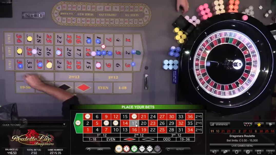 Evolution Gaming Live Dual Play Roulette Dragonara Casino Malta