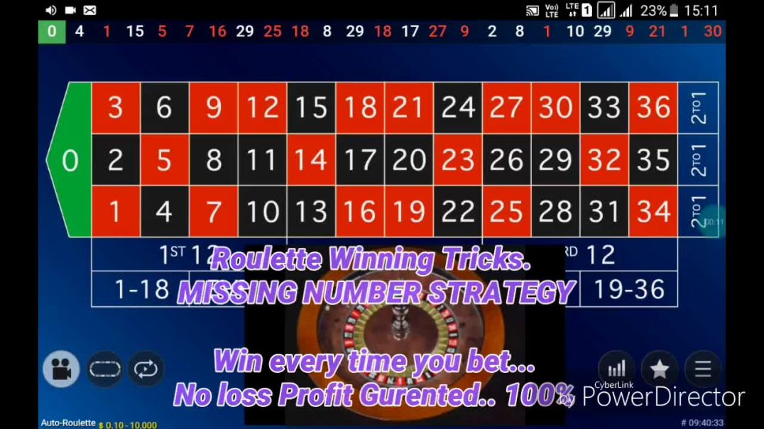 Profitable Tricks  MISSING NUMBER Strategy Roulette