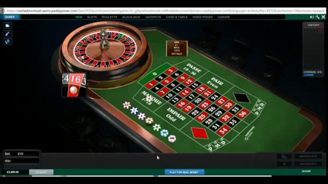 ROULETTE STRATEGY - MARTINGALE