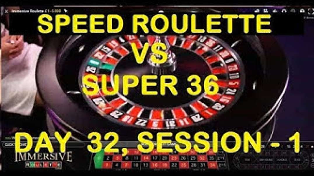 €5600+ Completed - Immersive Roulette VS SUPER 36 Best Roulette Software - Day 32, Session - 1