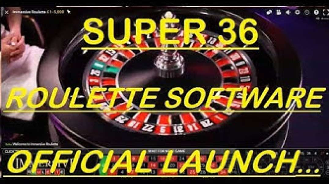 SUPER 36 Roulette - Best Roulette Software Ever (Official Launch)
