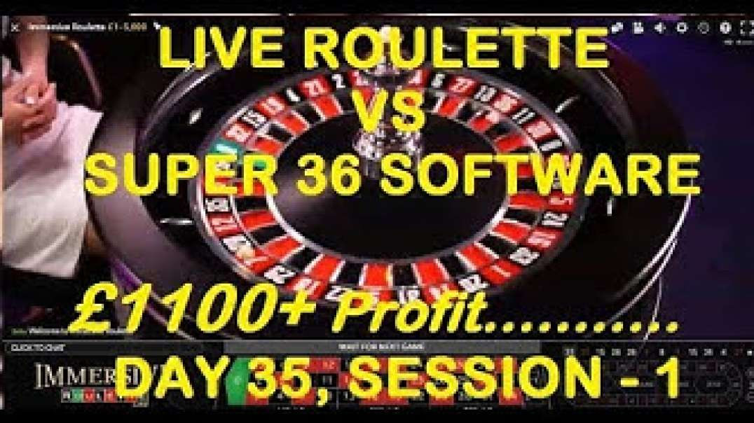 €6800+ Completed - Live Roulette VS SUPER 36 Best Roulette Software - Day 35, Session - 1