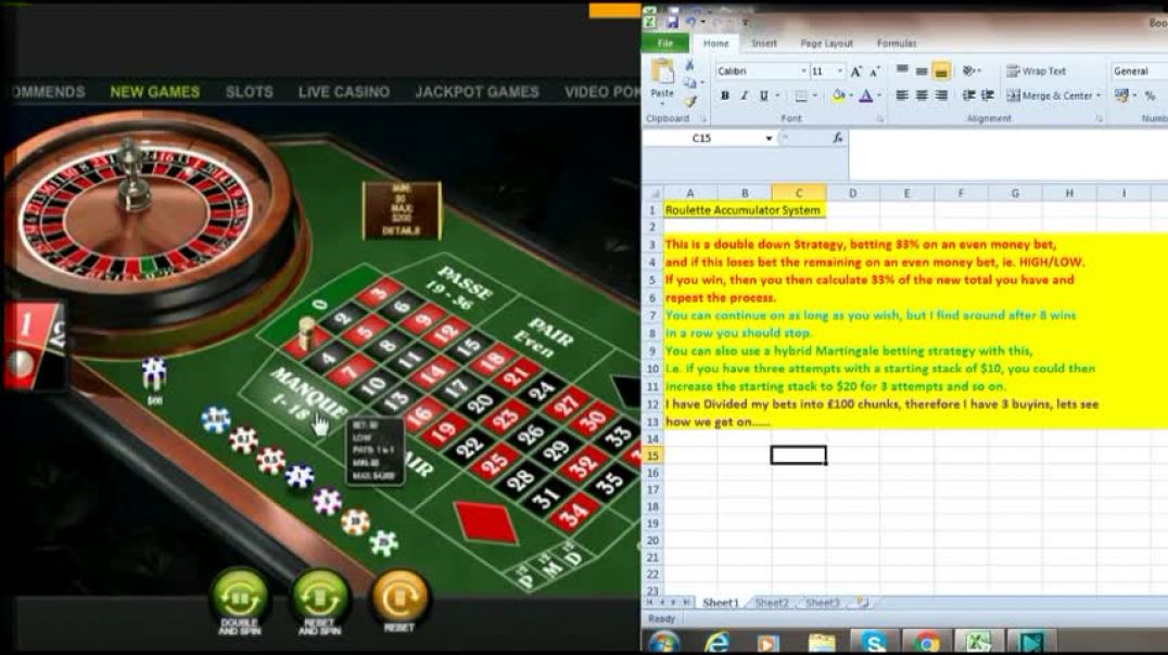 Roulette $4300 Profit in under 5 minutes - 2 BET System