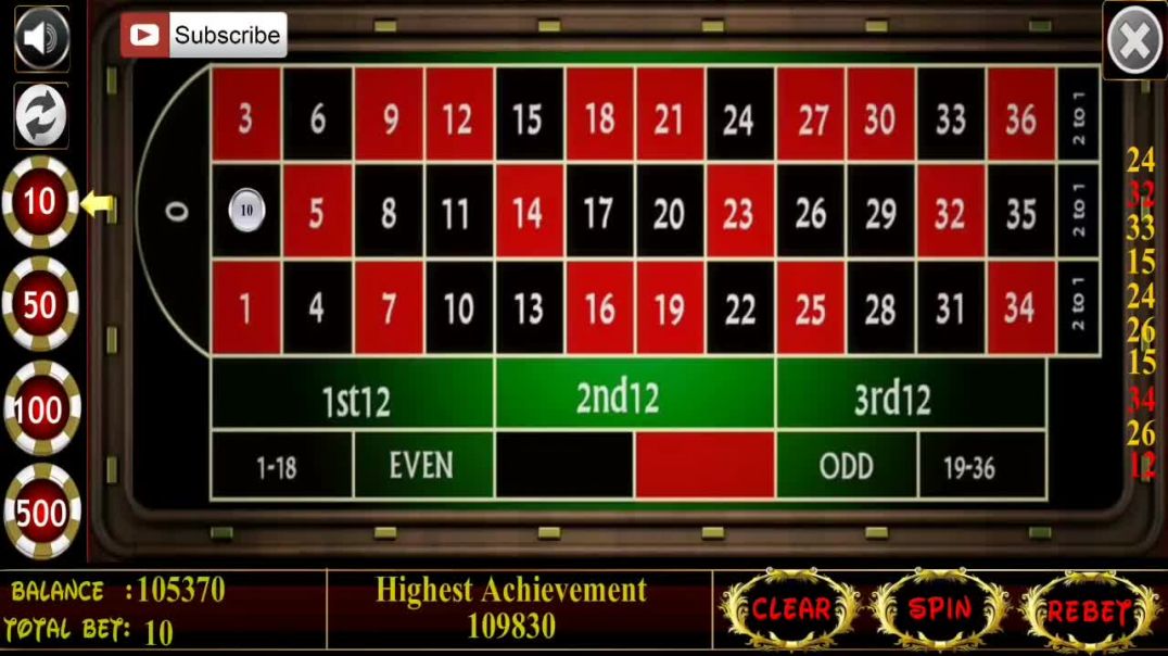 Low Risk and Big Win At Roulette ..more Winning formula