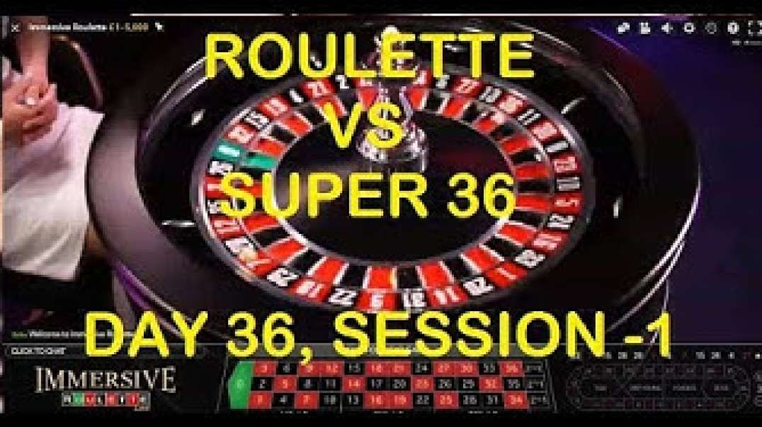 £7200+ Completed - Live Roulette VS SUPER 36 Best Roulette Software - Day 36, Session - 1