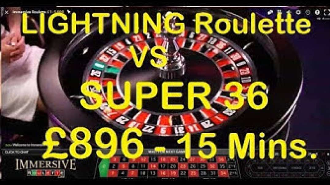 LIGHTNING Roulette VS SUPER 36 - INSANE PLAY