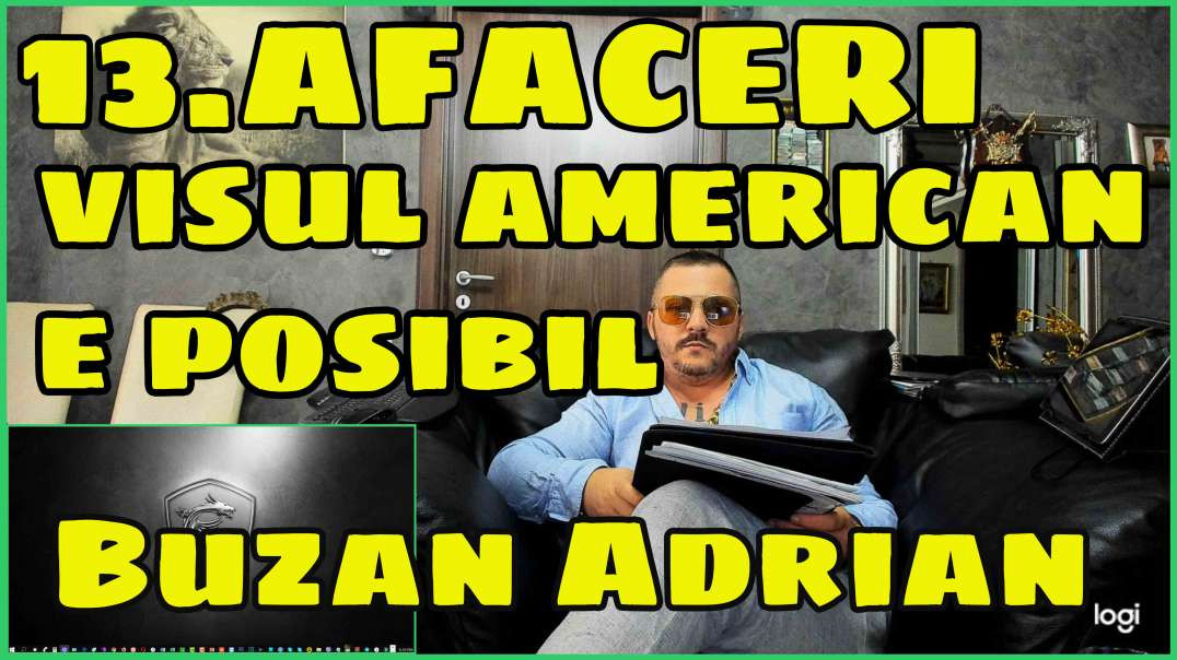13.AFACERI - Visul American e Posibil - Buzan Adrian