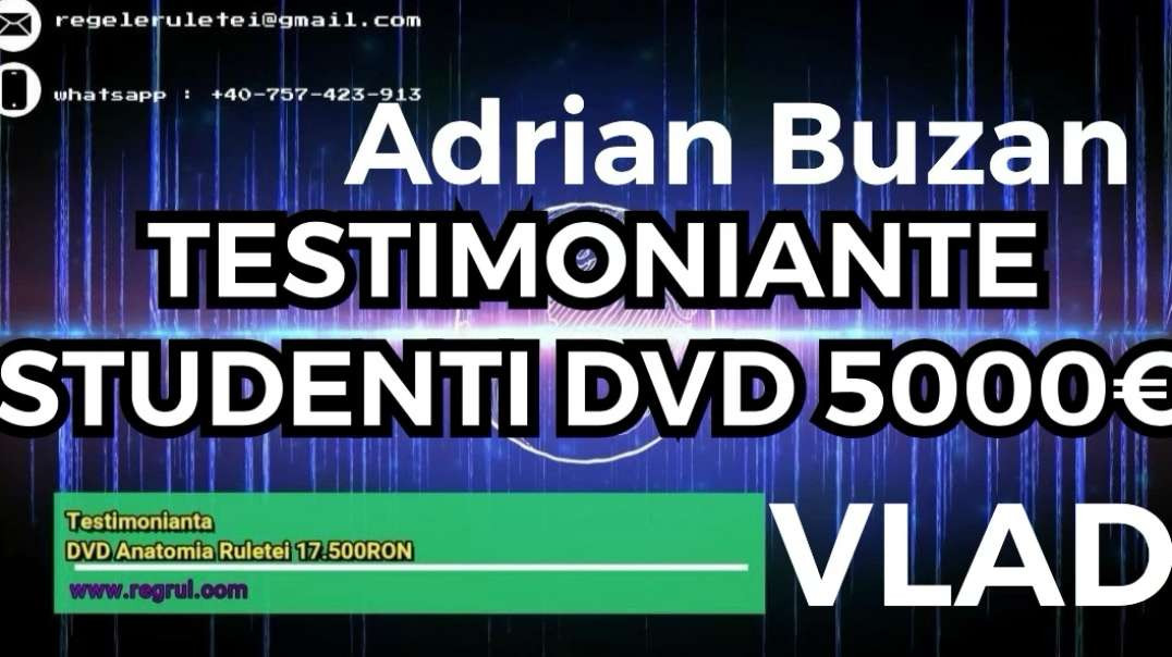 Testimonianta Vlad | Ruleta Online | Adrian Buzan