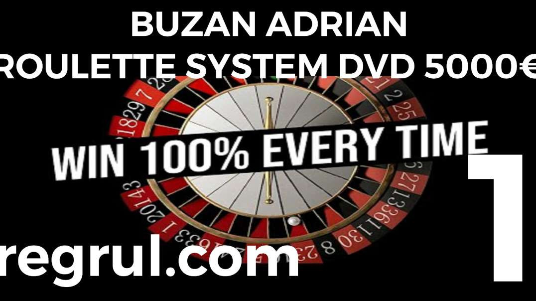 1# ROULETTE | Adrian Buzan (REGELE RULETEI) - Presentation Roulette Casinos