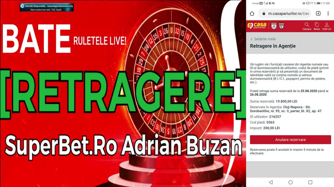 [ RETRAGERE CASAPARIURILOR.RO ] Cazino Online - Ruleta LIVE (ADRIAN BUZAN)